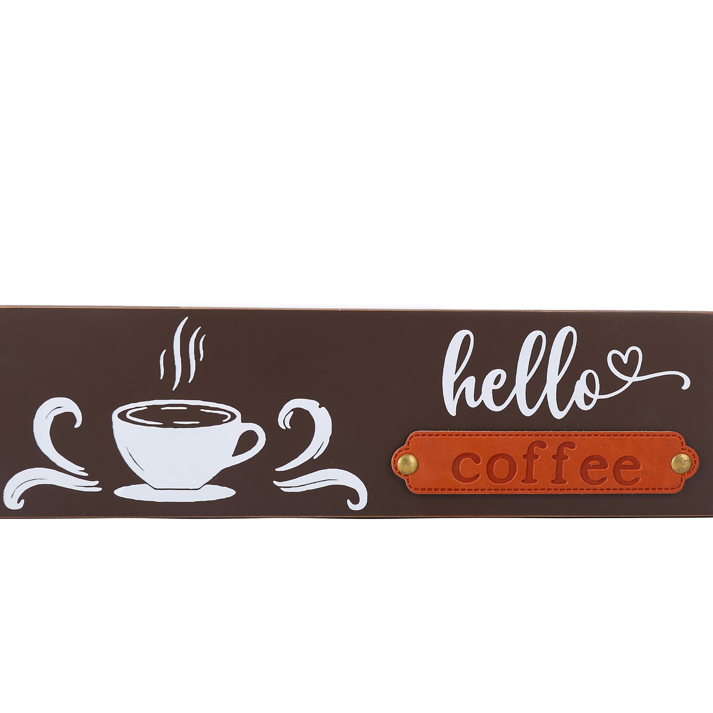 Coffee Bar Box Sign Countertop Decor, Wooden Tabletop Letter Signs Decor for Home, Kitchen Desk, Coffee Table(14 x 3.9 Inch) (3 different color to pick)