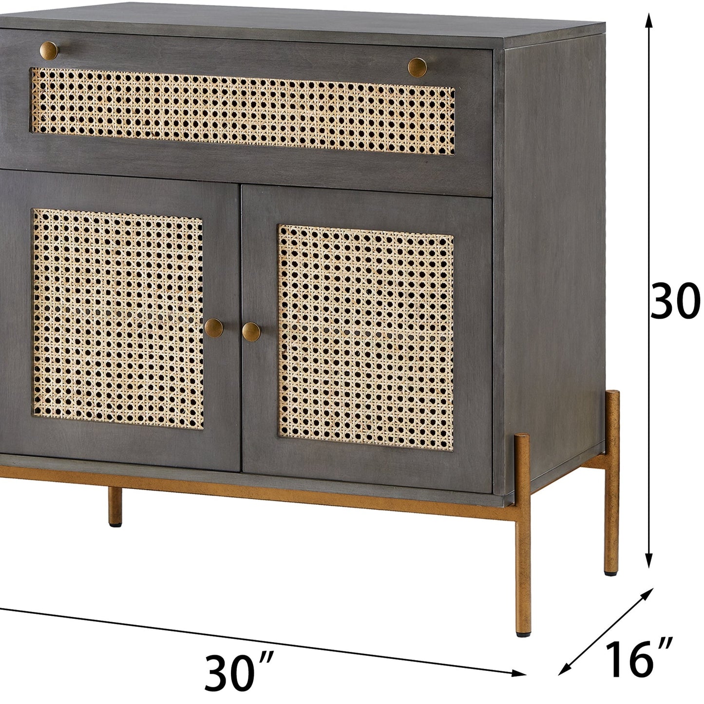 Retro Cabinet With Drawer And Closed Cupboard for Living Room,Bedroom