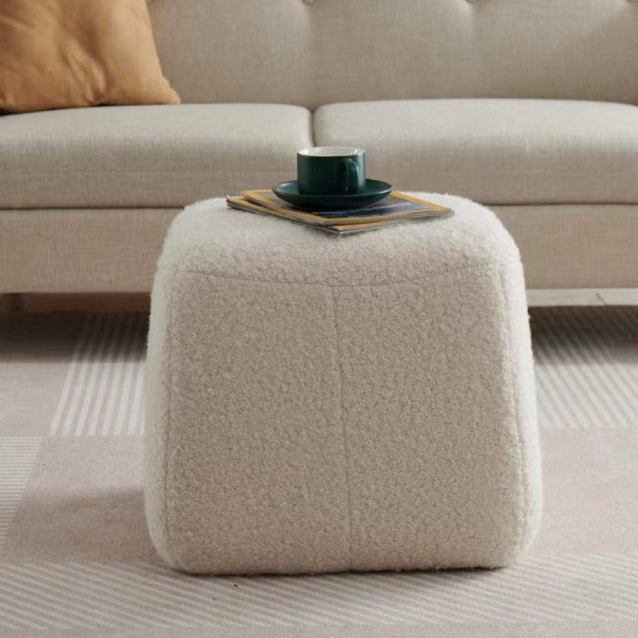 Attra Upholstered Pouf, Small Sofa Couch Siginitrue